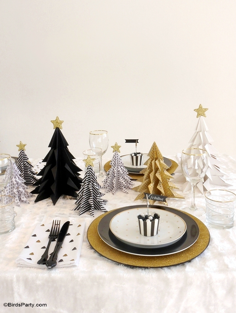 My Black & Gold Christmas Party Tablescape - Party Ideas